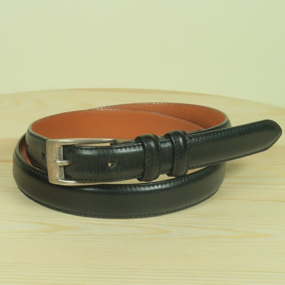 Ralph Lauren Collection Leather Belt Italy Womens M Black Sterling Silver 925 main image 10